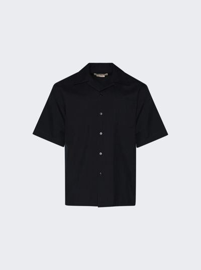 Marni Bowling Shirt In Blueblack