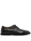 Marsèll Marsell Dark Brown Calfskin Derby With Leather Sole In Black