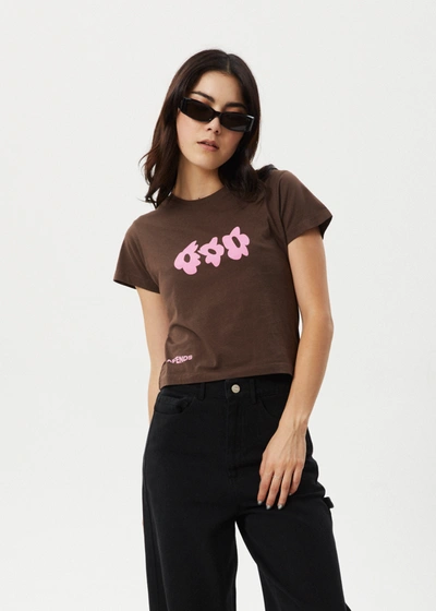 Afends Recycled Baby Tee In Brown