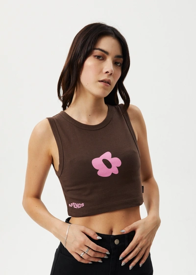 Afends Recycled Cropped Tank In Brown