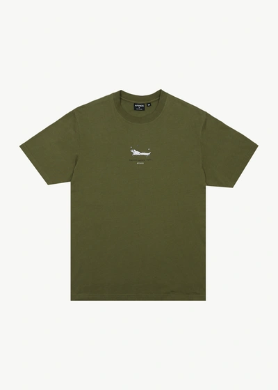 Afends Retro Fit Tee In Green