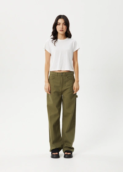 Afends Carpenter Pant In Green