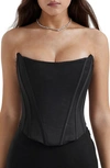 HOUSE OF CB HOUSE OF CB GENEVIEVE STRAPLESS SATIN CORSET TOP