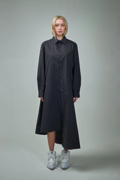 Y-3 X Adidas Midi Shirt Dress In Black
