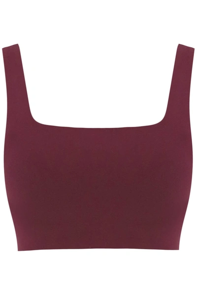 Girlfriend Collective Reggiseno Sportivo Tommy In Burgundy