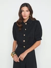 L Agence Cove Cropped Tweed Jacket In Black