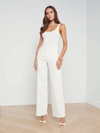 L'agence Scottie High Rise Wide-leg Jeans In Macadamia
