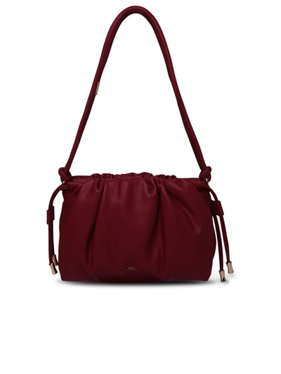 Apc A.p.c. Bag Ninon Mini In Dark Red