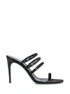 Saint Laurent Jerry 95mm Satin Mules In Black