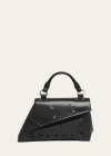 Maison Margiela Snatched Micro Asymmetric Top-handle Bag In T8013 Black