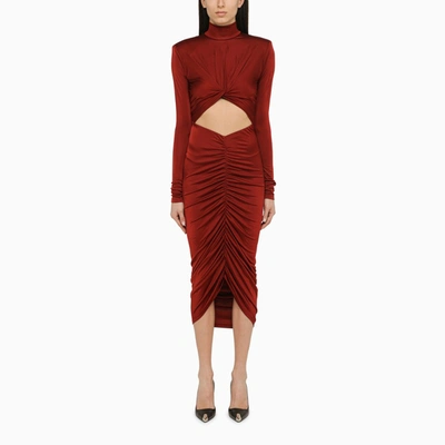 The Andamane Kendall Long-sleeved Bodysuit Red