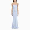 THE ANDAMANE THE ANDAMANE LIGHT BLUE LONG DRESS WITH STRAPS