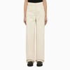 MAX MARA MAX MARA | IVORY COTTON WIDE TROUSERS