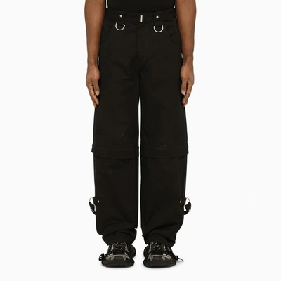 Givenchy Cotton Cargo Trousers In Black