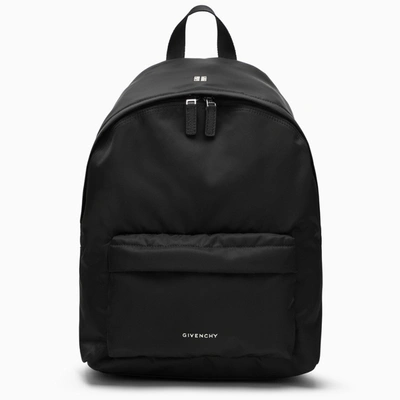 Givenchy Essential U Black Nylon Backpack In Multicolor
