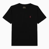 Polo Ralph Lauren Black Cotton T-shirt In Black