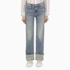 MOTHER THE DUSTER SKIMP CUFF JEANS WITH TURN-UPS