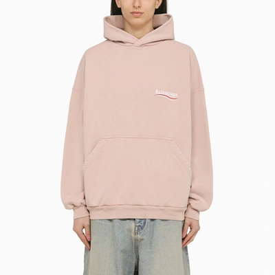 BALENCIAGA BALENCIAGA POLITICAL CAMPAIGN PINK HOODIE