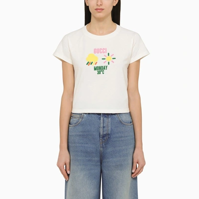 Gucci T-shirt In Yellow