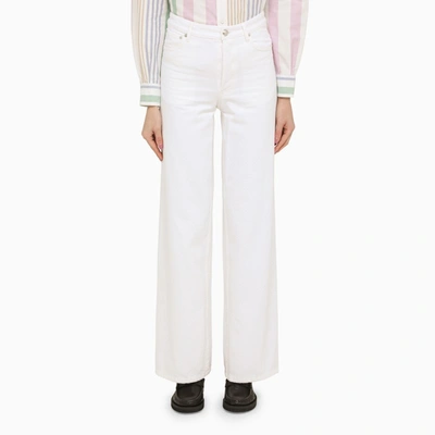 A.p.c. White Cropped Jeans