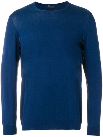 Drumohr Long Sleeves Sweater Clothing In Blue