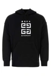 Givenchy Logo Printed Drawstring Hoodie In Black