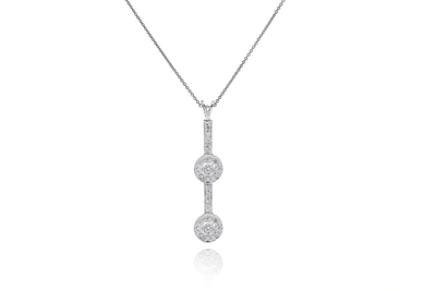 Diana M. Fine Jewelry 14k 0.85 Ct. Tw. Diamond Necklace In White