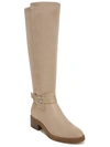 LIFESTRIDE WOMENS FAUX SUEDE WIDE CALF KNEE-HIGH BOOTS