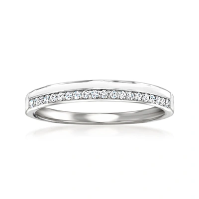 Rs Pure By Ross-simons Diamond Ring With White Enamel In Sterling Silver