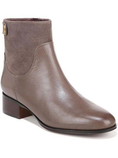 Franco Sarto Jessica Womens Leather Western Ankle Boots In Grey