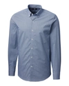 Cutter & Buck Soar Tailored Windowpane Check Dress Shirt In Blue