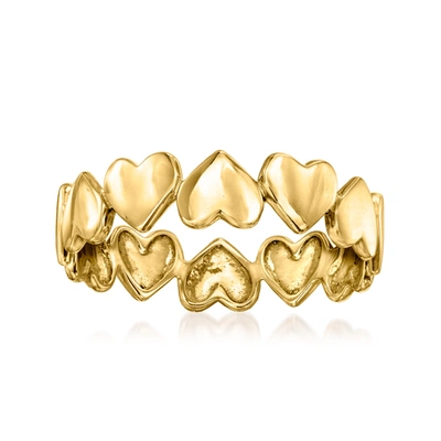 Rs Pure By Ross-simons 14kt Yellow Gold Heart Ring
