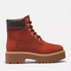 Timberland Stone Street Waterproof Platform Boot In Orange