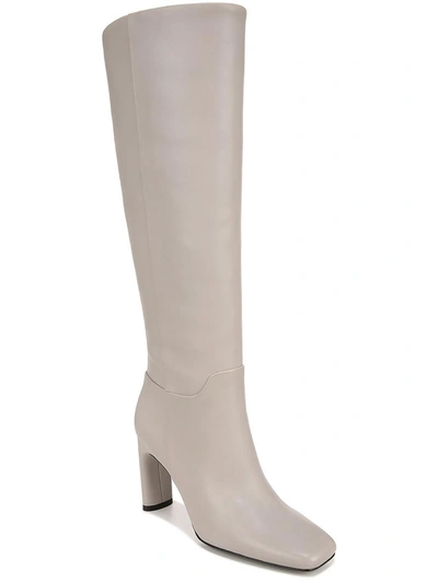 Sarto Franco Sarto Flexa High Womens Leather Wide Calf Knee-high Boots In Grey