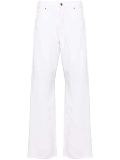 7 For All Mankind Tess Trouser Colored Tencel Clothing In White