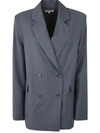 Loulou Studio Donau Double-breasted Blazer In Grey