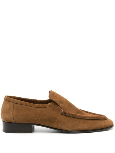 The Row Loafers In Bark