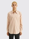 Acne Studios Long-sleeved Lapel Shirt In Aht Blush Beige