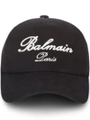BALMAIN BALMAIN BASEBALL HAT WITH SIGNATURE EMBROIDERY