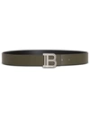 Balmain B-belt Reversible Belt In Black