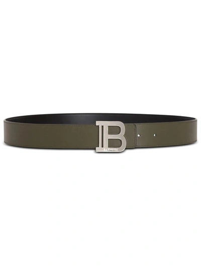 Balmain Reversible B-belt In Black