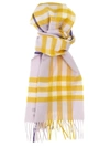 Burberry Giant Check Cashmere Scarf In Multicolor
