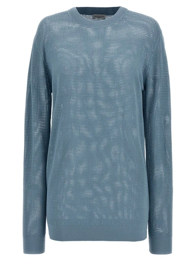 Dries Van Noten Mixed Jumper, Cardigans Light Blue In Azul Claro