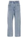 Isabel Marant Jeans 'vetan' Contrast Stitching In Blue