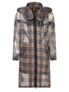 BURBERRY BURBERRY CHECKED TRENCH COAT