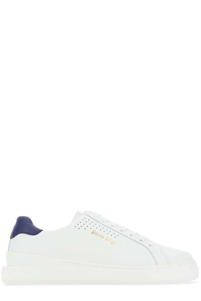 Palm Angels Palm Two Logo Printed Sneakers In White