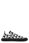 Bottega Veneta Black Ripple Sneakers In White