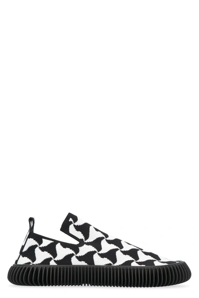 Bottega Veneta Phantom Tech Knit Slip-on Sneakers In Black