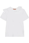 MAGGIE MARILYN ENDLESS POSSIBILITIES CUTOUT RUFFLED COTTON-JERSEY T-SHIRT