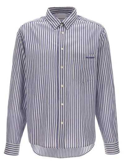 Isabel Marant Jasolo Striped Shirt In Blue